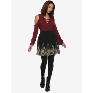 NWT Disney Peter Pan Clock Chiffon Skirt